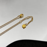 18K F Forever Black Necklace