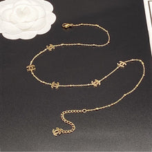 18K CC Small Logo Gold Necklace