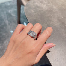 18K Perlée Diamonds Five Rows Ring