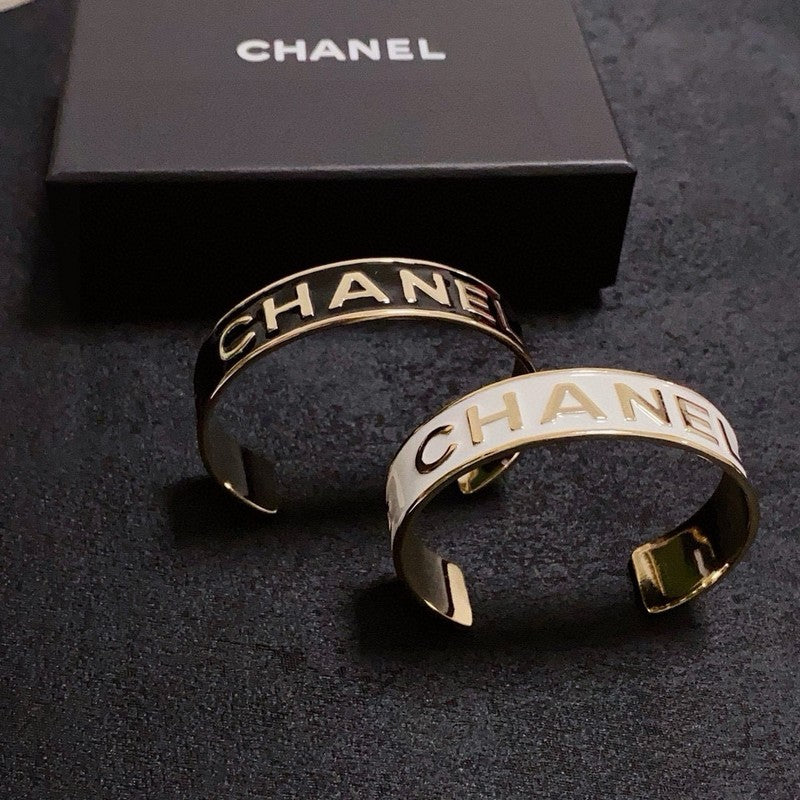 18K CC Black & White Gold Bracelet