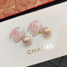 18K CC Pink Pearls Earrings