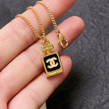 18K CC Perfume Bottle Necklace