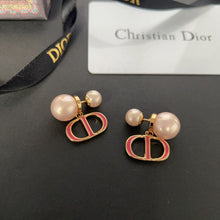 18K CD 30 Montaigne Rani Pink Pearls Earrings