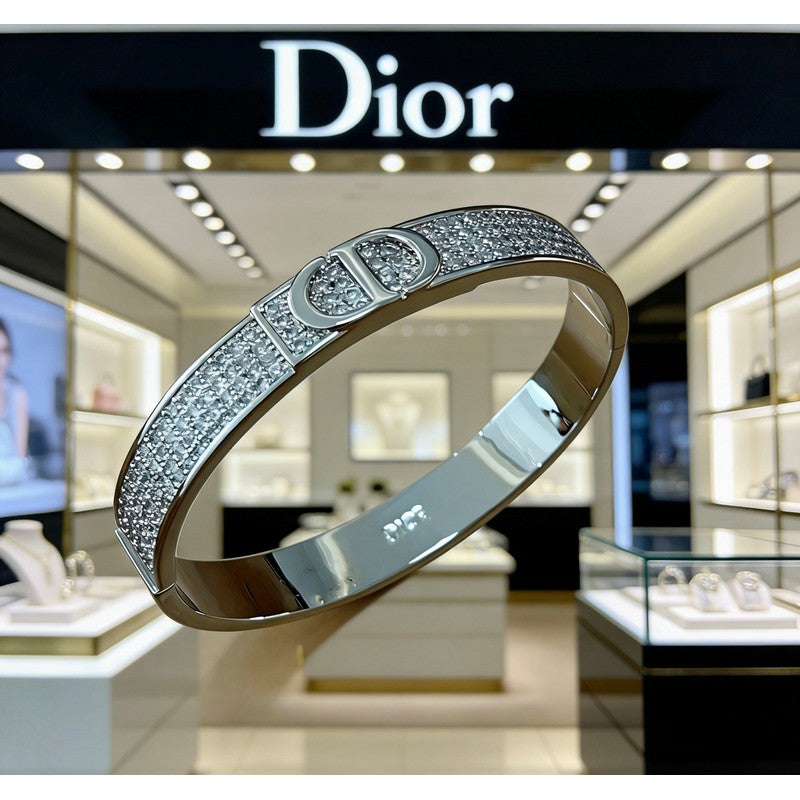 18K CD Diamond Gold Bracelet
