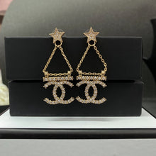 18K CC Star Earrings