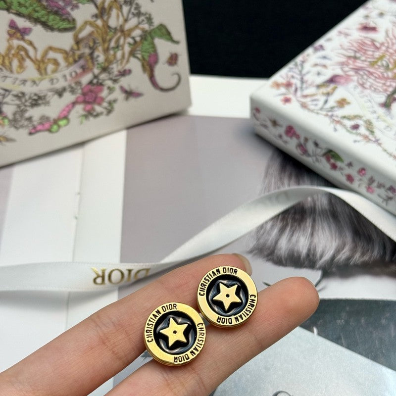 18K CD Night Code Earrings