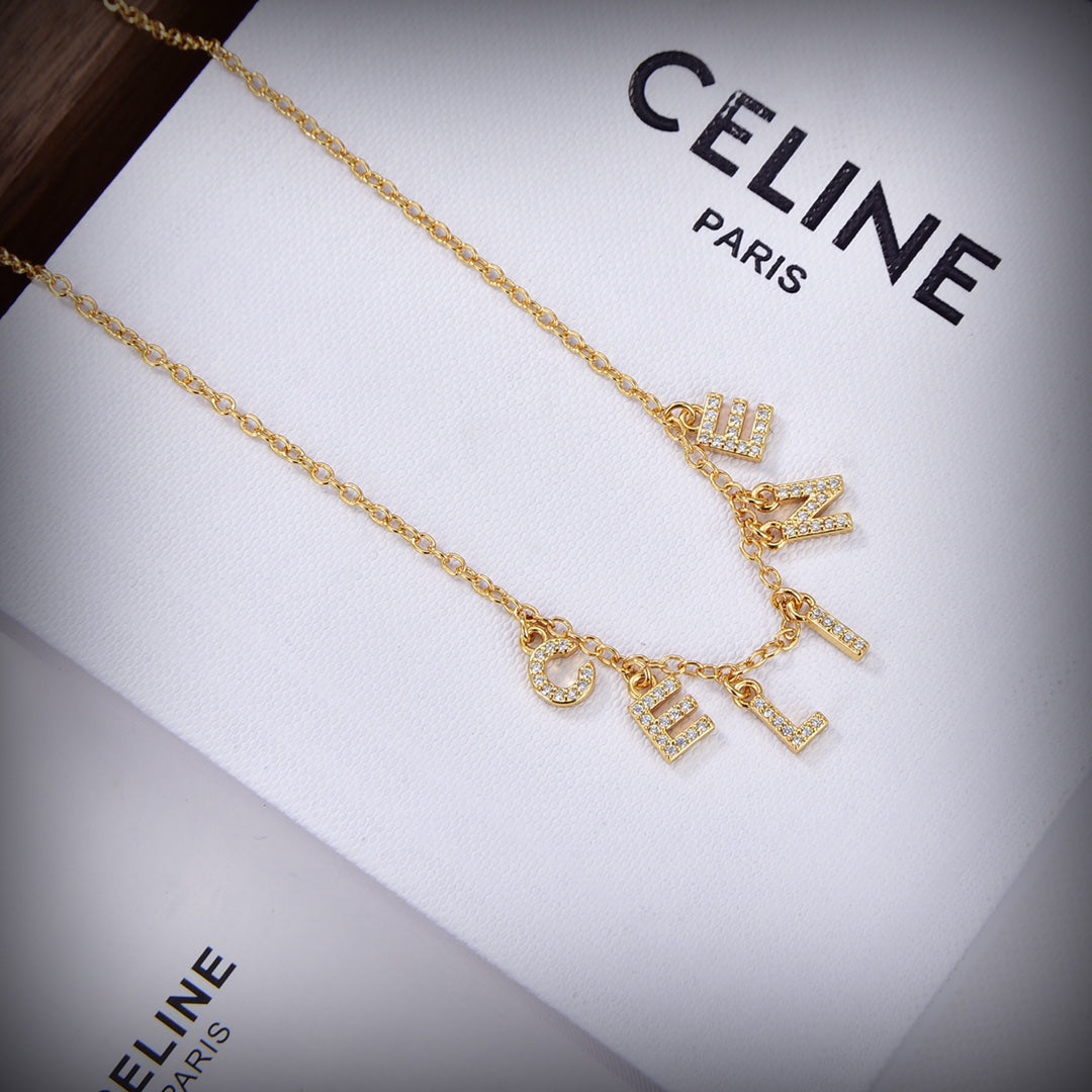 18K Triomphe Paris Strass Crystals Necklace