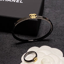 18K CHANEL Black Cuff Bracelet