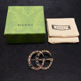 18K GG Color Crystal Brooch