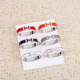 18K Clic H White Bracelet