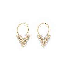 18K Louis Essential V Perle Hoop Earrings