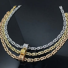 18K B.ZERO1  Diamonds Chain Link Necklace